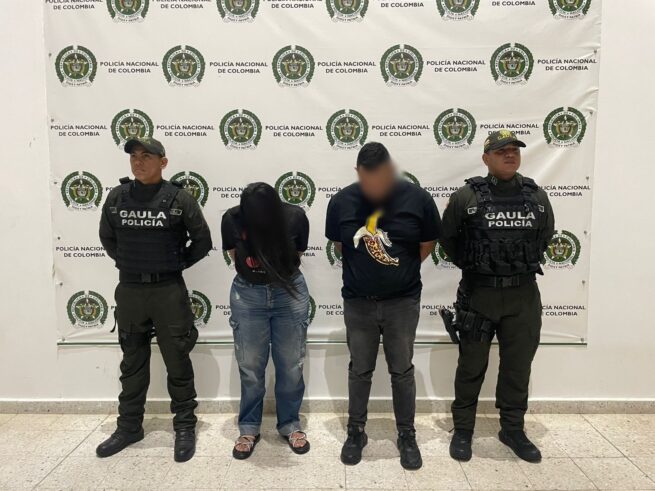 Policía capturó a dos personas por secuestro extorsivo en Cesar