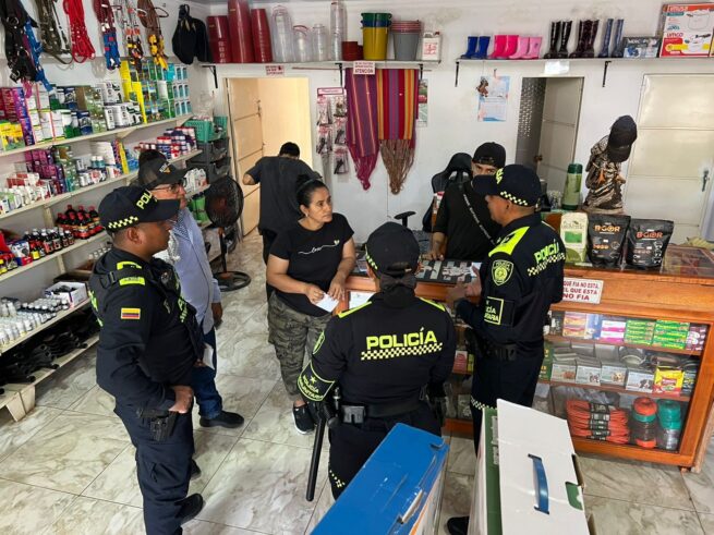 Policía adelantó acciones preventivas para combatir el homicidio y el hurto en Becerril, Cesar
