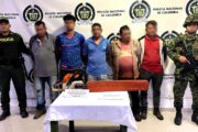 Policía Nacional, capturó a cinco personas talando árboles ilegalmente en zona rural de Becerril