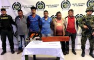 Policía Nacional, capturó a cinco personas talando árboles ilegalmente en zona rural de Becerril