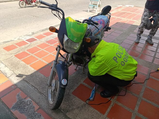 Policía intensifica acciones preventivas para combatir el hurto de motocicletas en Aguachica