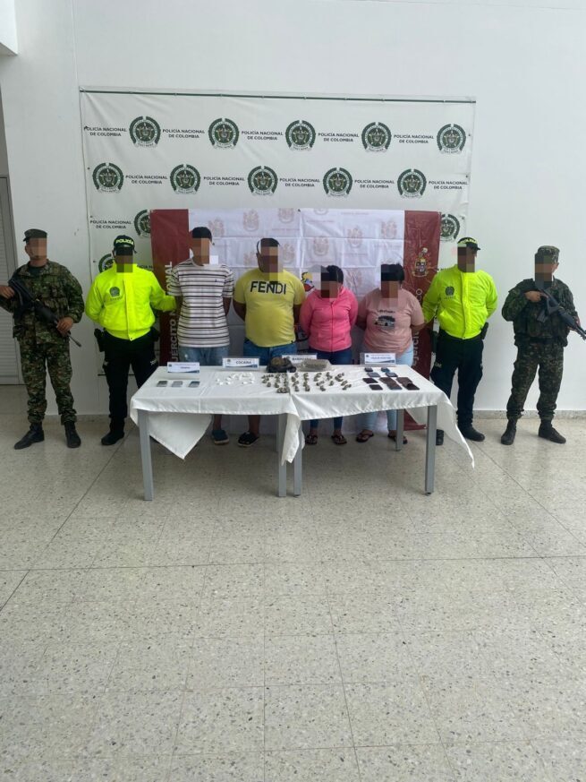 Capturadas siete personas que pertenecerían a la delincuencia común en Valledupar