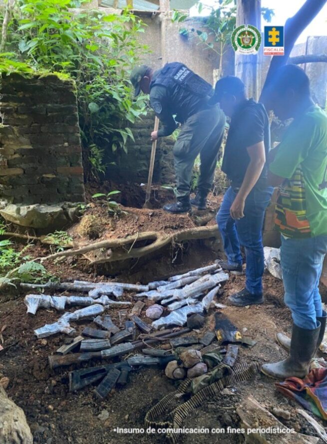 A la cárcel presuntos responsables de esconder armas en una finca del cesar