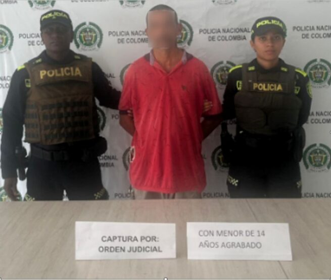 Capturado por orden judicial hombre investigado por delitos sexuales contra menor de edad