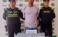 Hombre con 320 dosis de estupefacientes, capturado en La Paz, Cesar