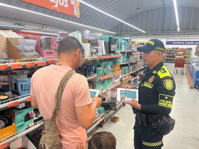 Policía adelanta campaña preventiva contra las lesiones personales en San Diego (Cesar)