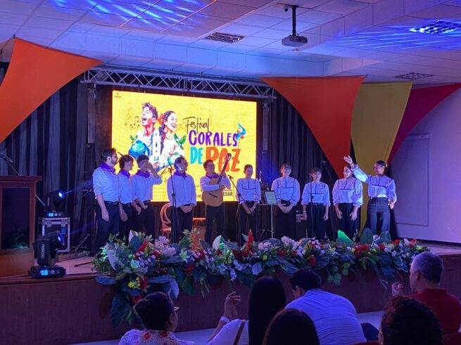 El Cesar fortalece la cultura: con éxito concluyó el primer Festival de Corales de Paz, en Aguachica