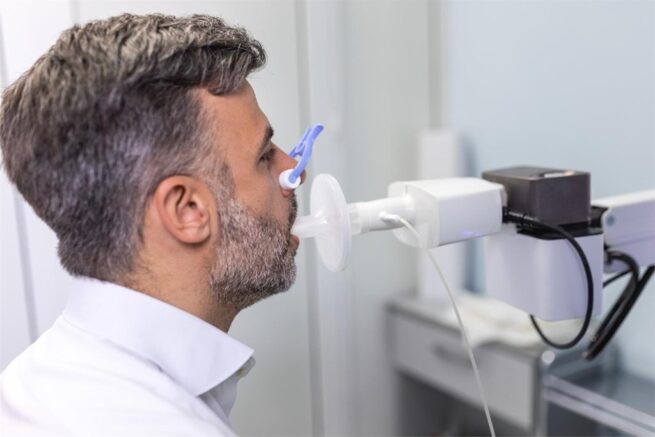 La espirometría, prueba diagnóstica rápida e indolora que mide la cantidad de aire en los pulmones