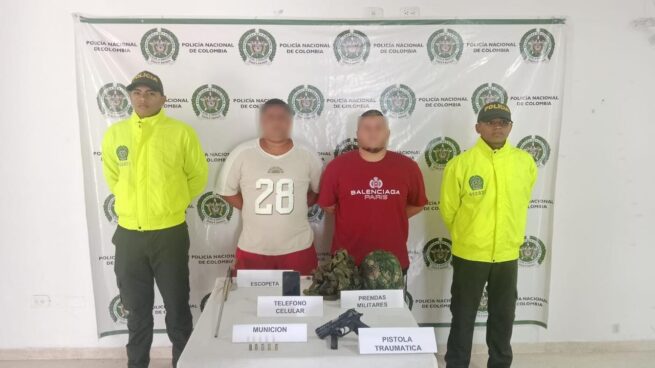 Capturados por porte ilegal de armas en La Jagua de Ibirico