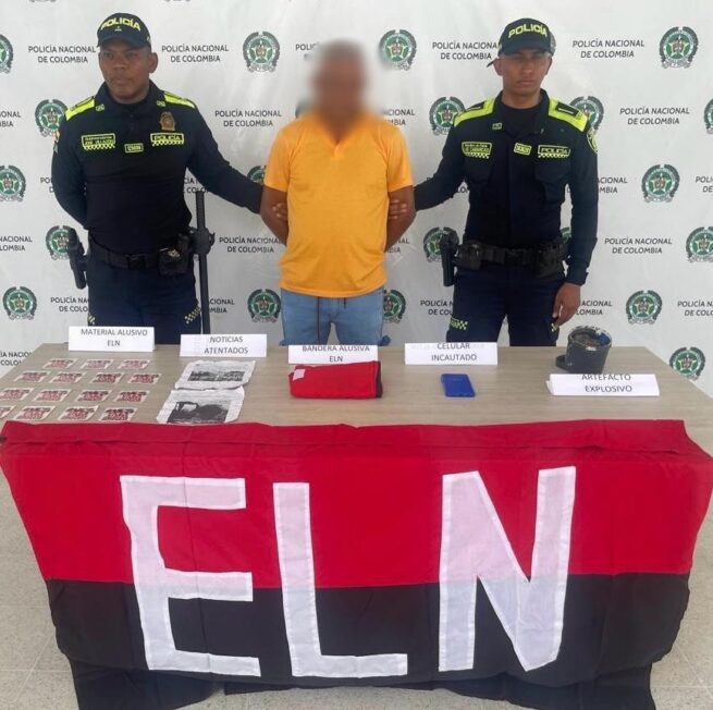 Capturado alias Kiko en Curumaní, presunto cabecilla del Eln en Cesar
