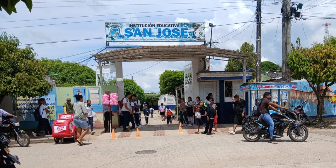 Policía Nacional fortalece la seguridad escolar en Curumaní