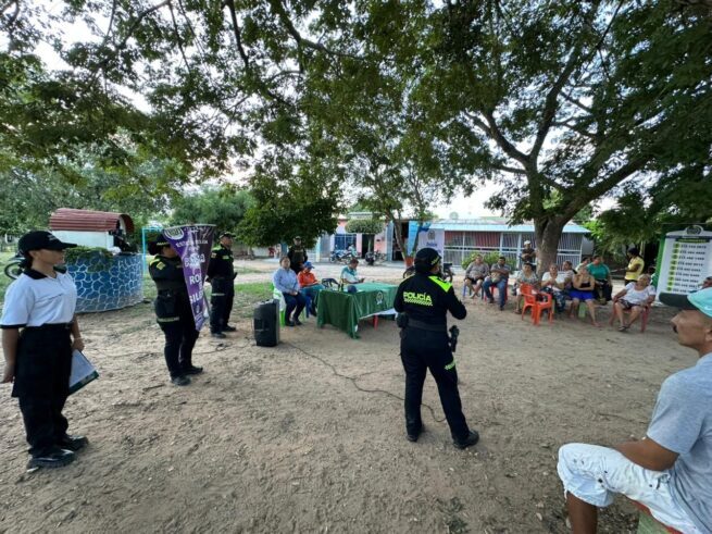 Policía Nacional fortalece la seguridad y convivencia en Aguachica con encuentro comunitario