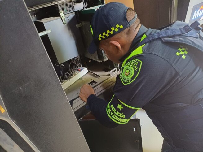 Capturada una persona y aprehendidas 15 máquinas tragamonedas que operaban ilícitamente en Cesar