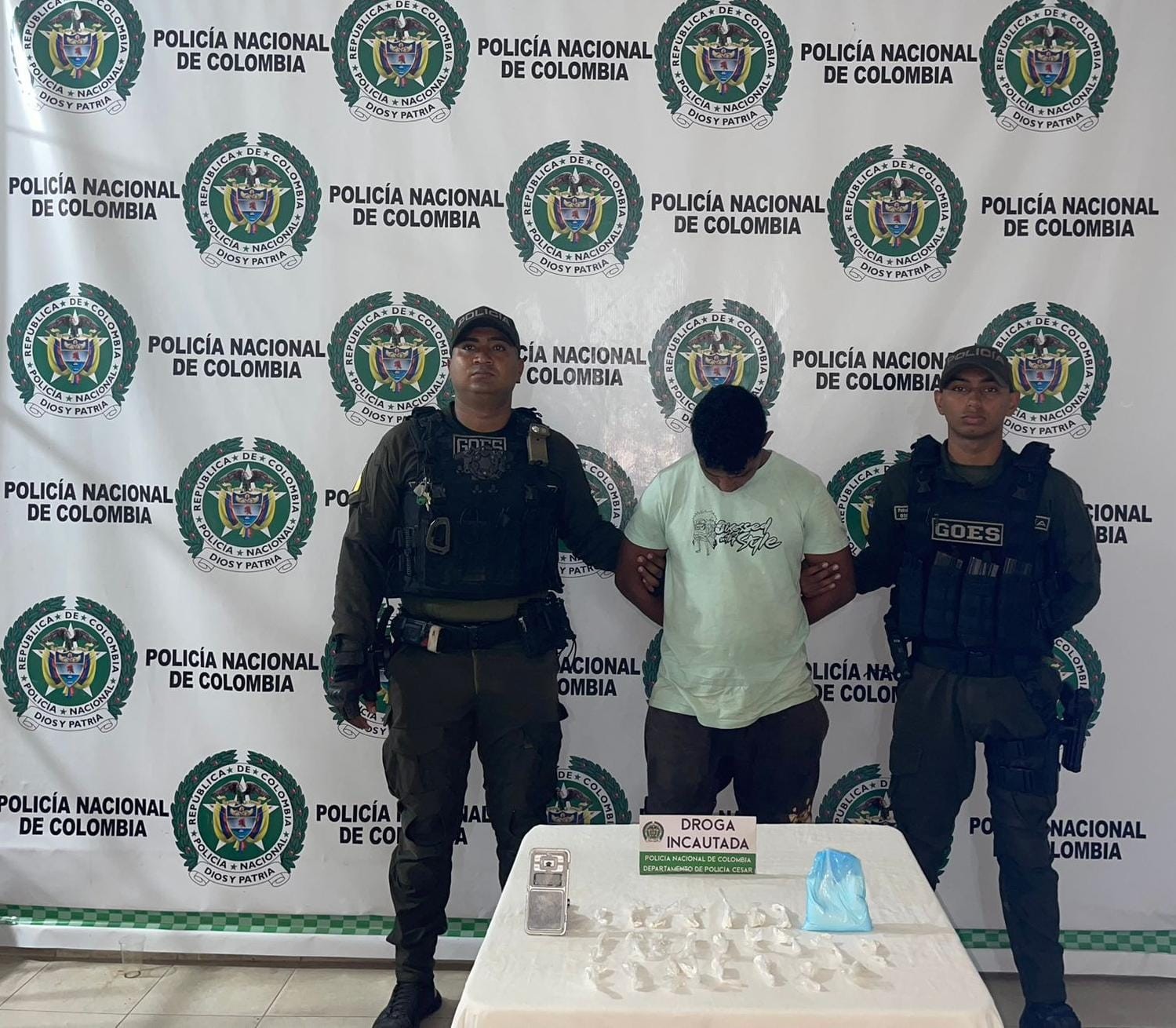 Golpe a las estructuras del microtráfico en Valledupar: tres capturados en operativos del Grupo Goes