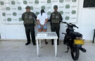 Mujer capturada en flagrancia por tráfico de estupefacientes en Aguachica