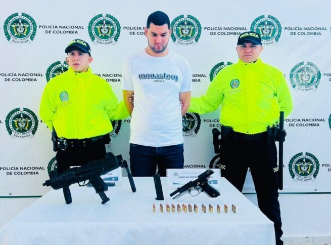 Capturado en Manaure, Cesar, “Farruko” con armas de fuego y municiones ilegales