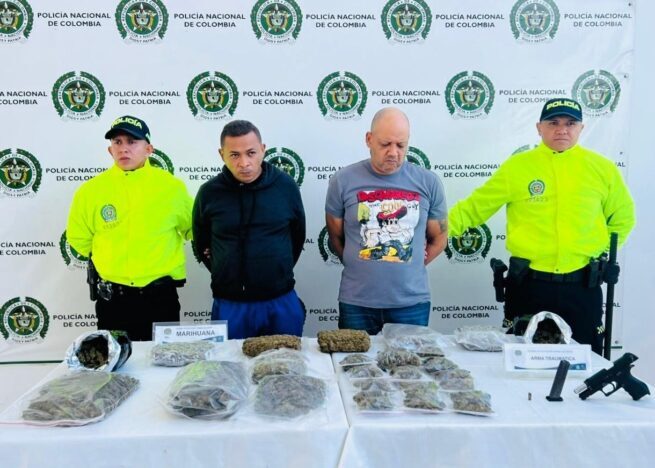 Dos presuntos expendedores de estupefacientes, capturados en Valledupar