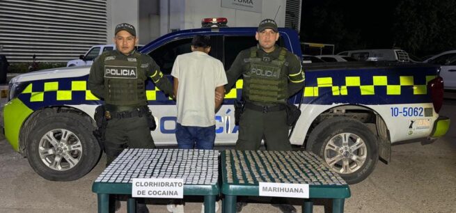 Policía decomisó cocaína y marihuana en vías del Cesar