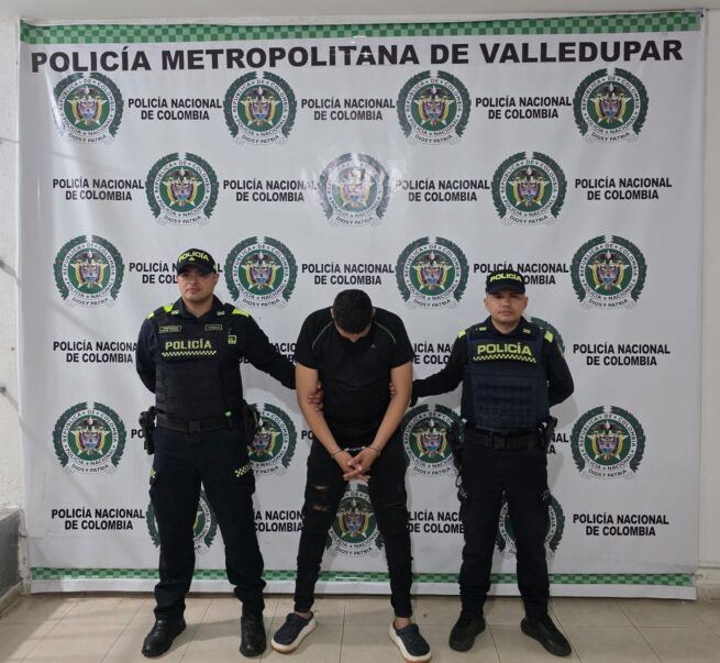 Cayó hombre en Valledupar requerido por porte de arma, tentativa de homicidio y hurto calificado