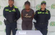 Mujer capturada con 25 dosis de estupefacientes en Chiriguaná, Cesar