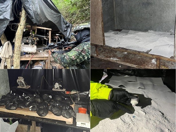 Ejército afectó laboratorio de cocaína del Eln en sur del Cesar