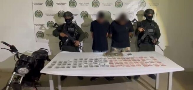Dos capturados en Aguachica con estupefacientes