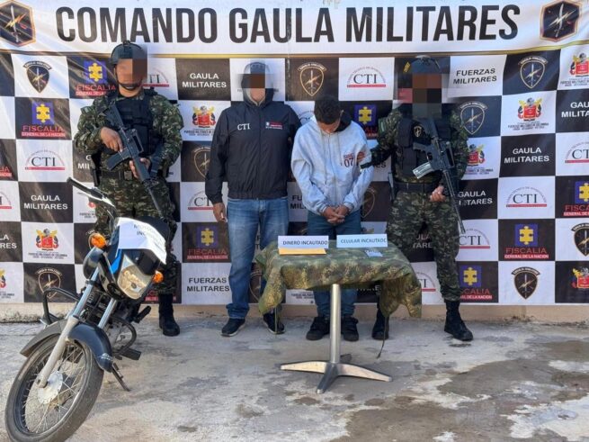 En Valledupar fue capturado alias Dani, presunto extorsionista de Los Pachenca