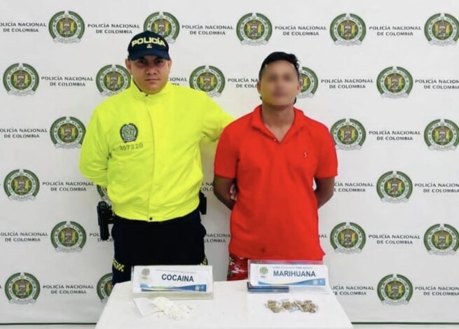 Capturado en allanamiento por tráfico de estupefacientes en Valledupar