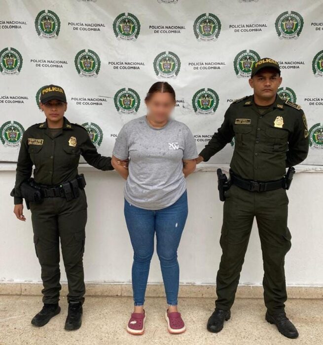 Mujer capturada deberá pagar condena por concierto para delinquir