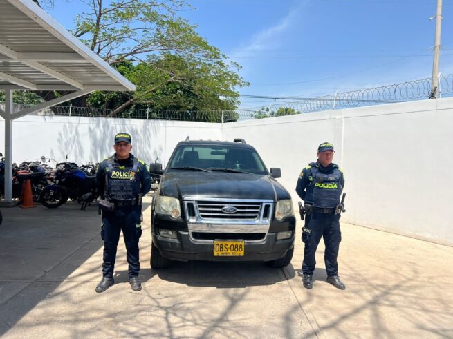 En Valledupar, Policía registró dos capturas por hurto y receptación recuperó vehículos