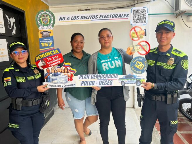 Policía Cesar recorre los municipios para blindar las elecciones del 8 de marzo