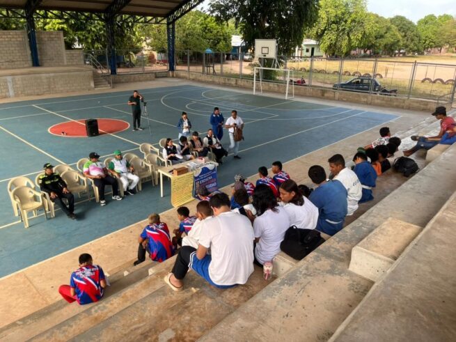 Policía Nacional fortalece la prevención en jóvenes de Chimichagua