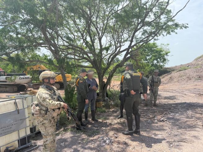 Operativos en conjunto frena explotación ilícita de yacimiento minero en Pelaya