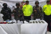 Ubican caleta con fusil, munición y artefactos explosivos en Cesar