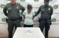 Mujer capturada en flagrancia por tráfico de estupefacientes en La Gloria, Cesar