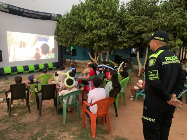 Al corregimiento de La Loma de Calenturas, Cesar, llegó la Policía con jornada preventiva
