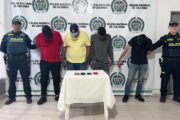 Cuatro capturados en Valledupar cuando, presuntamente, iban a cometer un fleteo
