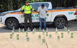 Capturado en vías del Cesar con licor de dudosa procedencia
