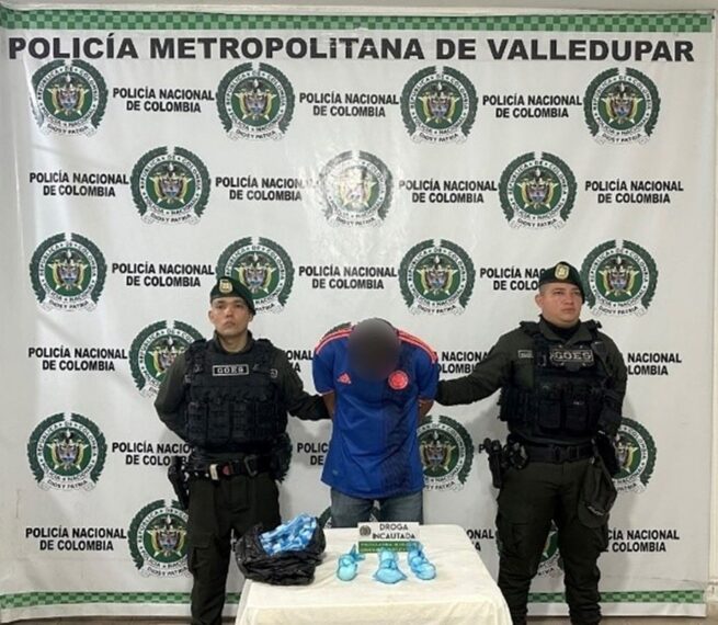 Cayó con 211 dosis de clorhidrato de cocaína