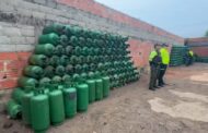 En Bosconia y La Jagua de Ibirico la Policía recuperó 549 cilindros de gas