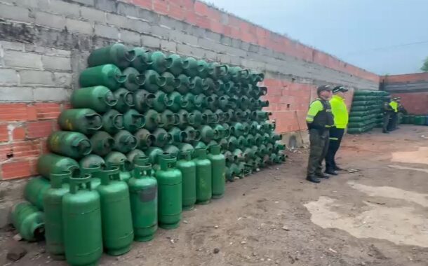 En Bosconia y La Jagua de Ibirico la Policía recuperó 549 cilindros de gas