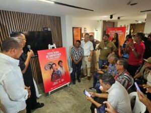 Presentan afiche oficial del 49 Festival Nacional de Compositores de Música Vallenata en San Juan del Cesar.