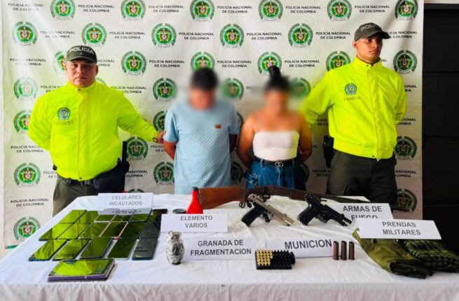 Capturados dos presuntos integrantes del Eln en Pailitas, Cesar