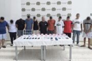 Asegurados 10 presuntos integrantes de ‘El combo de oro’, en Valledupar