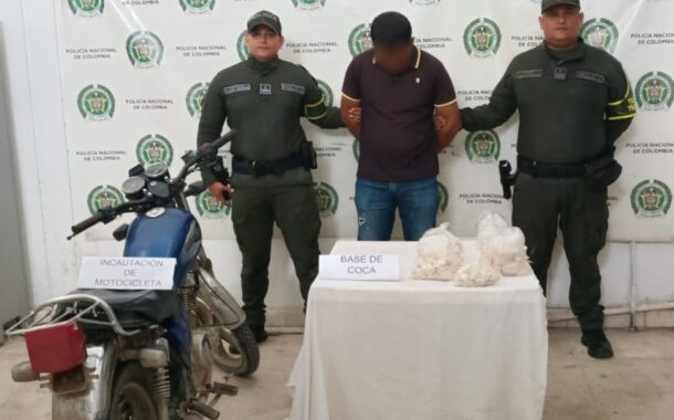 Capturado con más de 3.000 gramos de coca en Aguachica