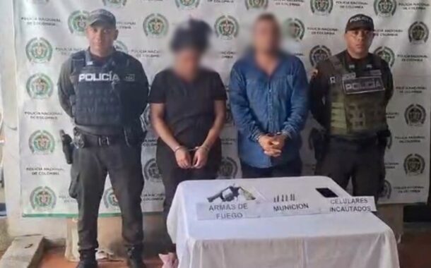 Capturada una pareja en Pailitas por hurto y porte ilegal de arma de fuego