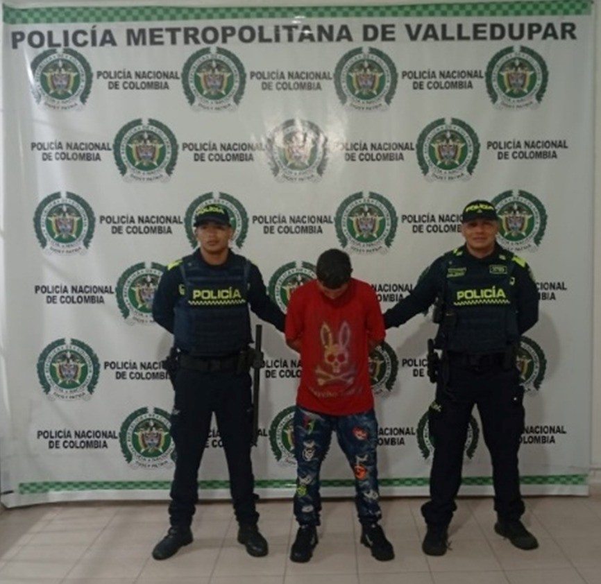 Presunto extorsionista, capturado en Valledupar