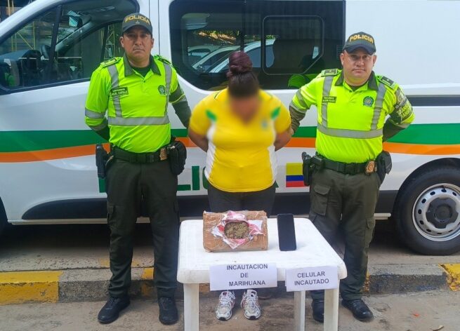 En la vía Bosconia–Valledupar, capturada mujer con marihuana