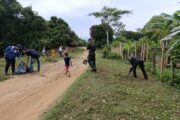 Policía Comunitaria y jóvenes se unen por la limpieza y recuperación de espacios en Curumaní