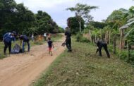 Policía Comunitaria y jóvenes se unen por la limpieza y recuperación de espacios en Curumaní